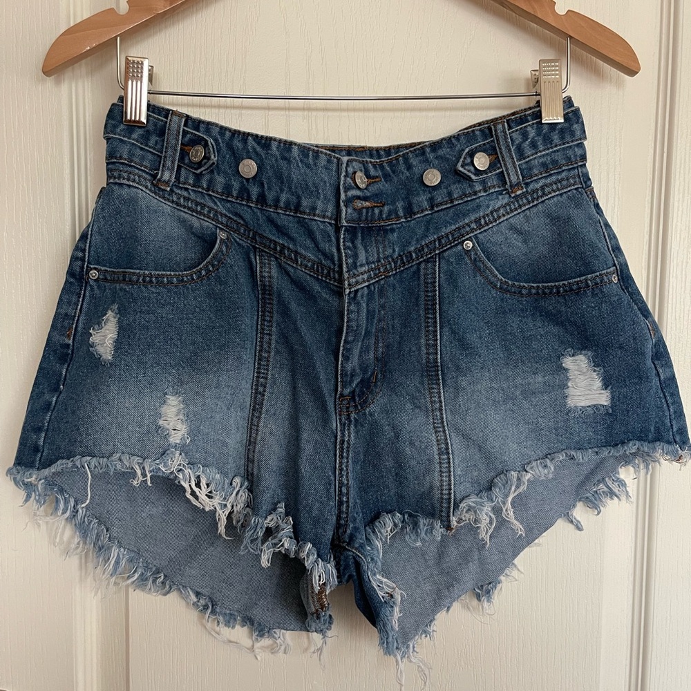 Denim Distressed Women's Shorts
